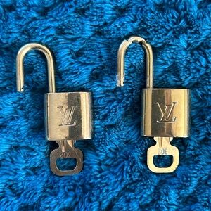 Authentic Louis Vuitton Brass Locks With One Key Each